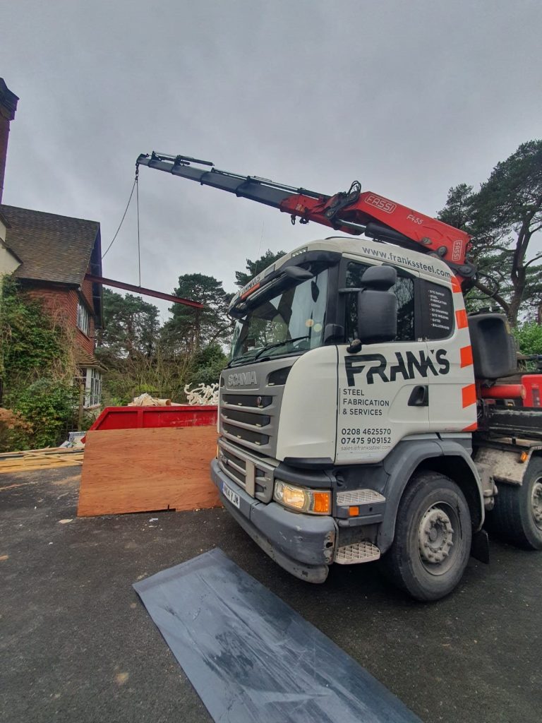 002 - Hiab Driver - Steel Beam Delivery